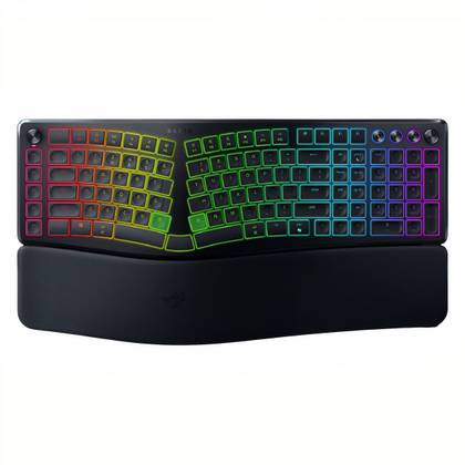 Razer Pro Type Ergonomics keyboard with RGB lighting
