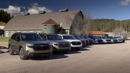 Overlook the Toyota Camry—this Subaru SUV prices much less to possess A number of 2025 Subaru Foresters lineup up outside a farm house