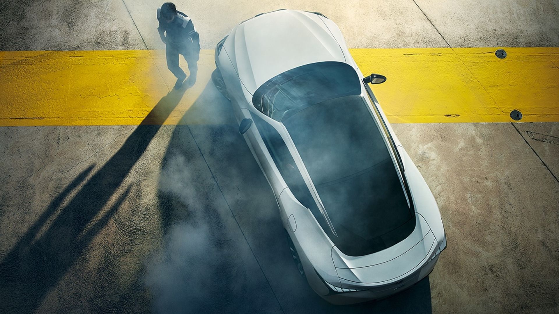 Top-down view of a 2026 Lexus LC 