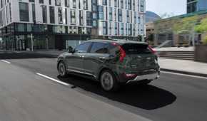 Rear 3/4 shot of a 2026 Kia Niro