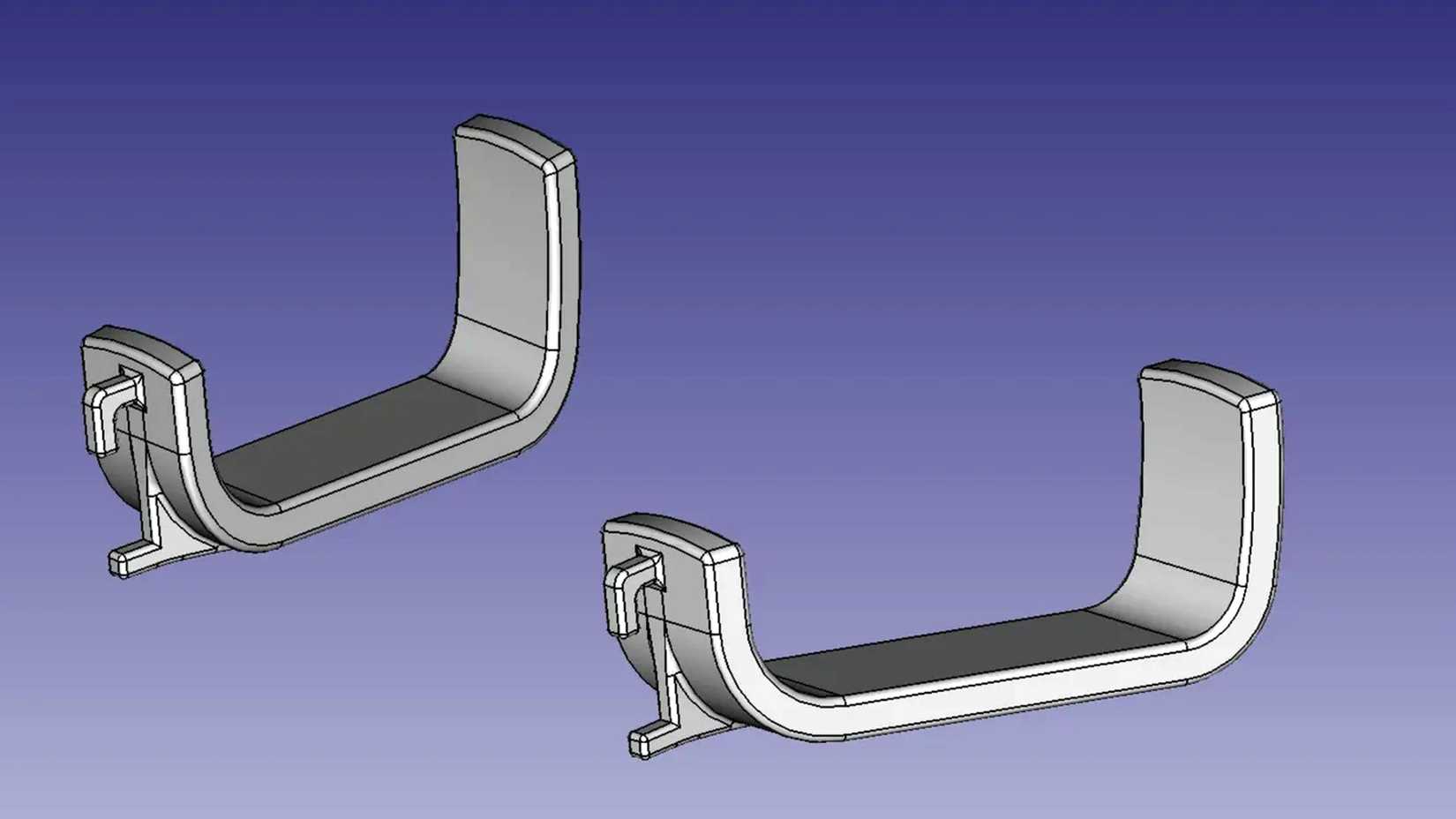 3d model of a Skadis holder for Creative Stage Air V2 speaker