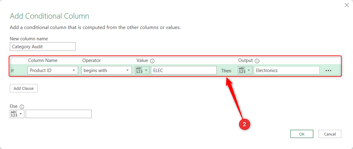 How to use Conditional Columns in Excel Power Query