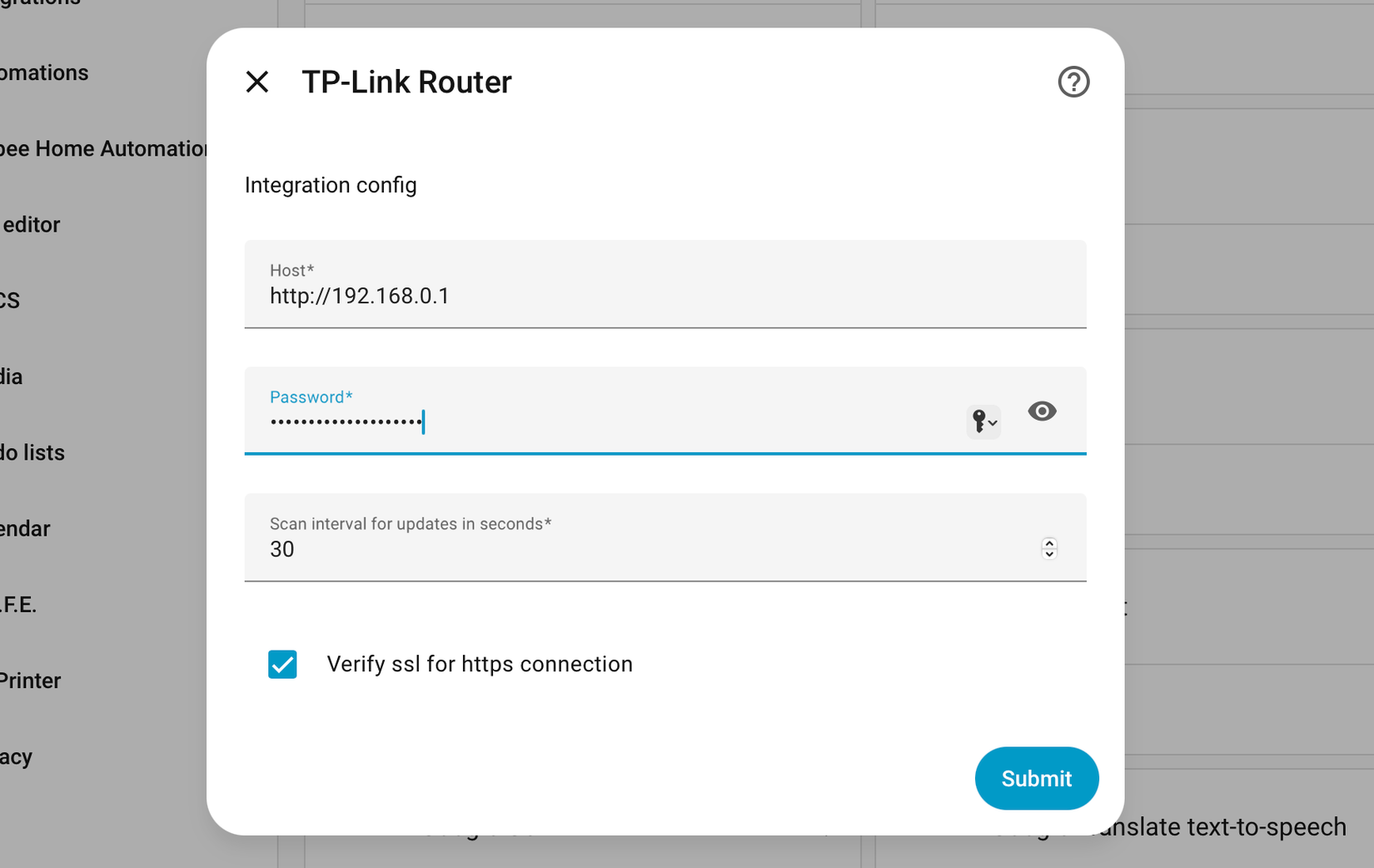 Adding a TP-Link router to Home Assistant via a custom integration.