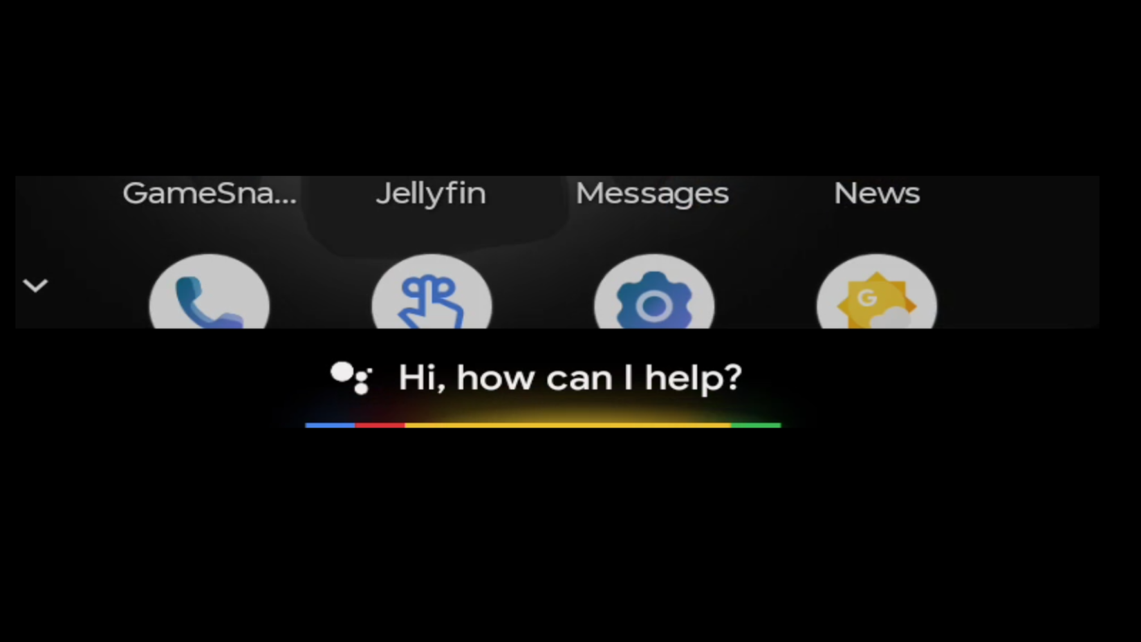 The dictation app activated in Android Auto