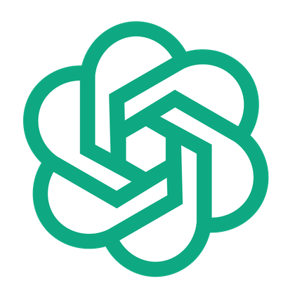 ChatGPT logo on a transparent background