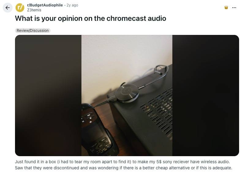 Chromecast Audio reddit
