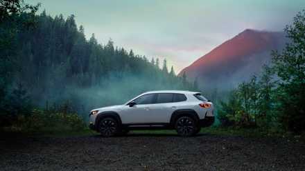 Side profile shot of a 2026 Mazda CX-50 Hybrid