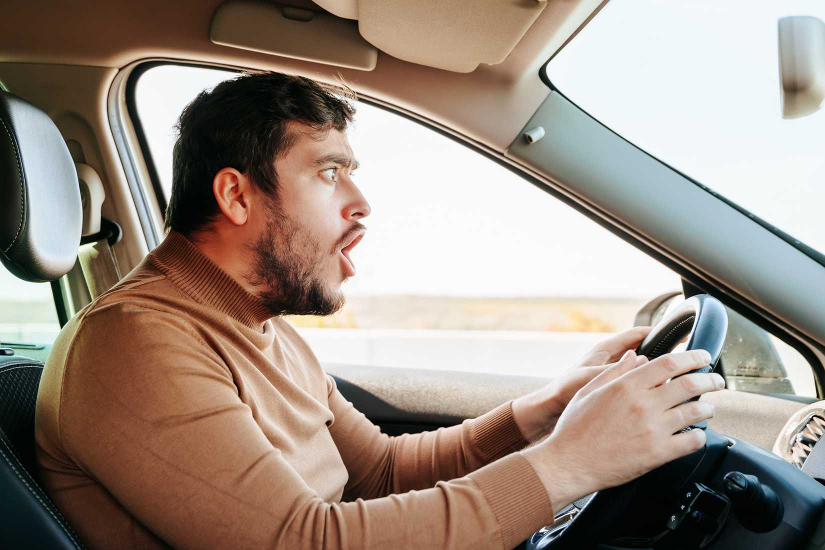 Driver frustrated by giving voice commands