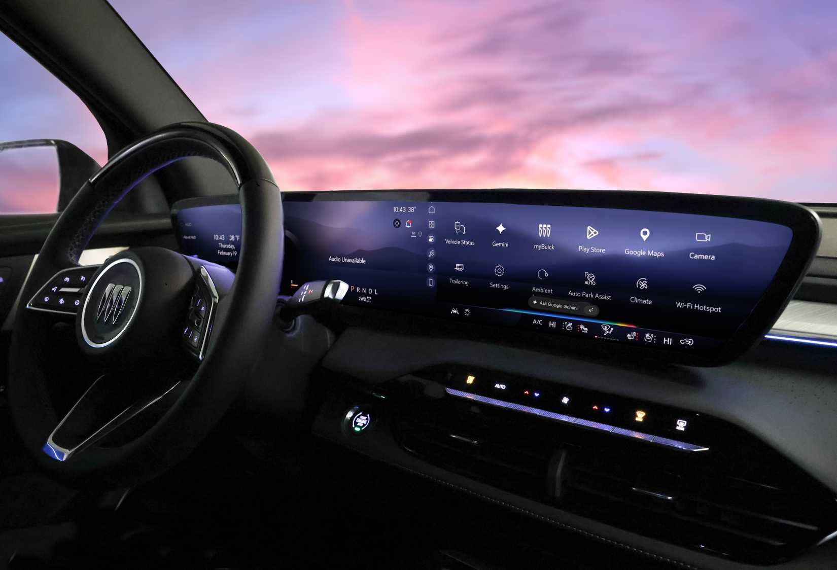Buick interior with Google Gemini