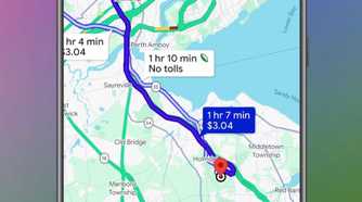 Google maps commute to the city