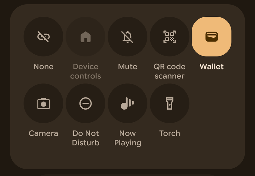 Google Wallet lockscreen shortcut.