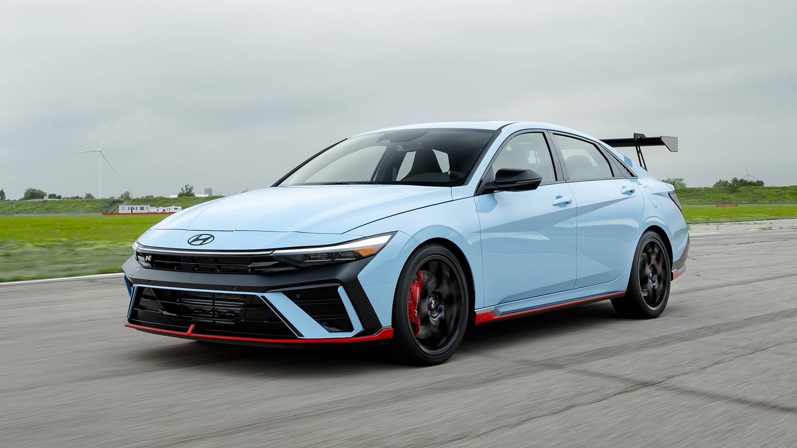 Hyundai 2026 Elantra N TCR Edition on a race track