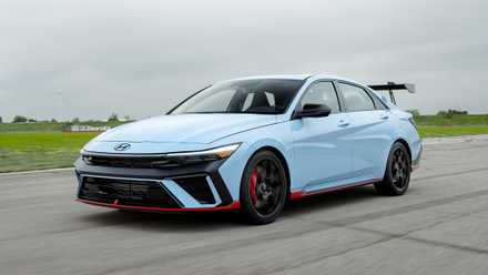Hyundai 2026 Elantra N TCR Edition on a race track