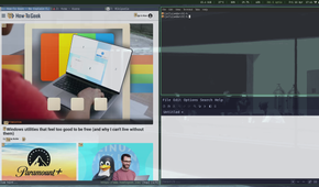 A screenshot of i3 environment running Qutebrowser.