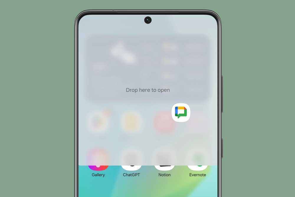 Samsung's split-screen controls showing the app menu options