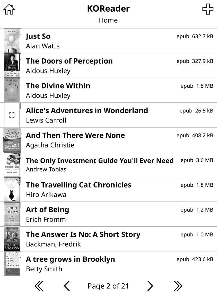 KOReader supports epub natively.