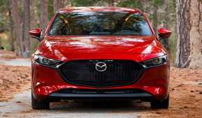 Head-on shot of a 2019 Mazda 3