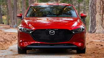 Head-on shot of a 2019 Mazda 3