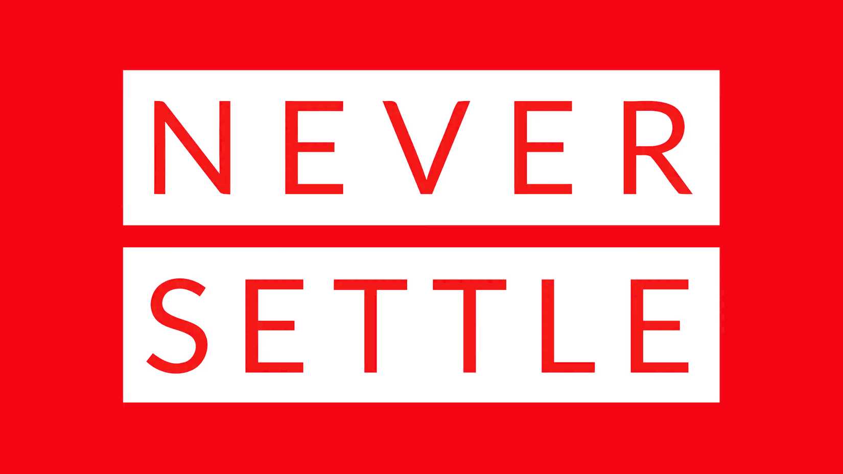 oneplus never settle