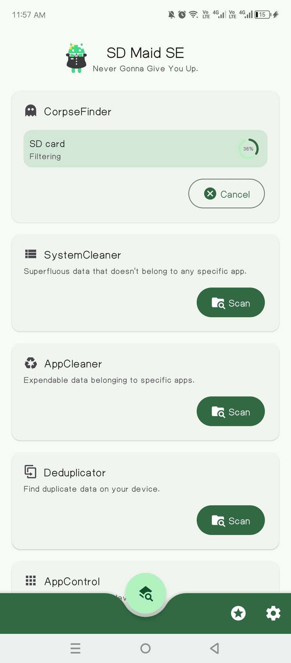 Running a CorpseFinder scan.