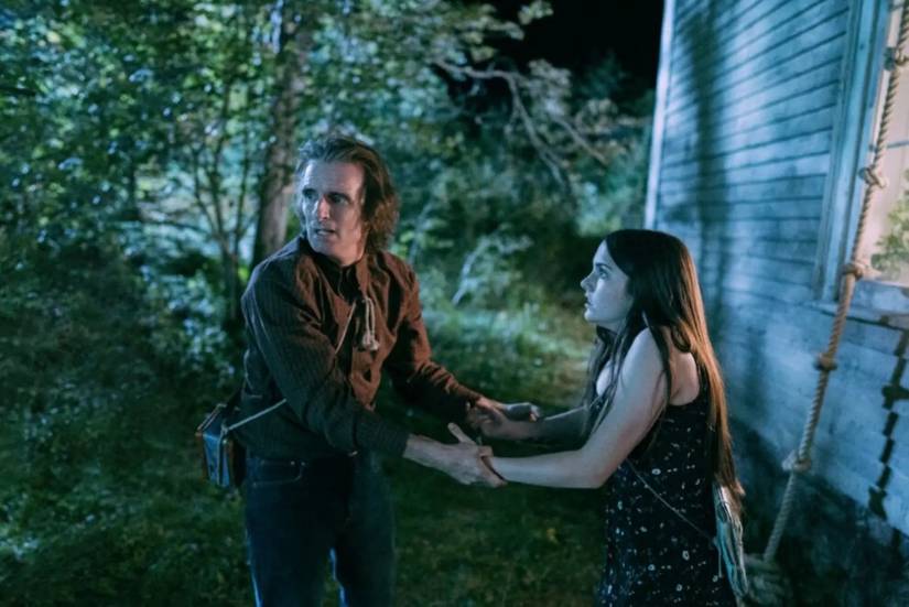 Victor and Julia escaping the Colony House massacre in From.