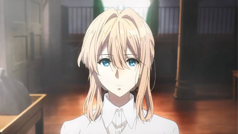 The lead character of Violet Evergarden