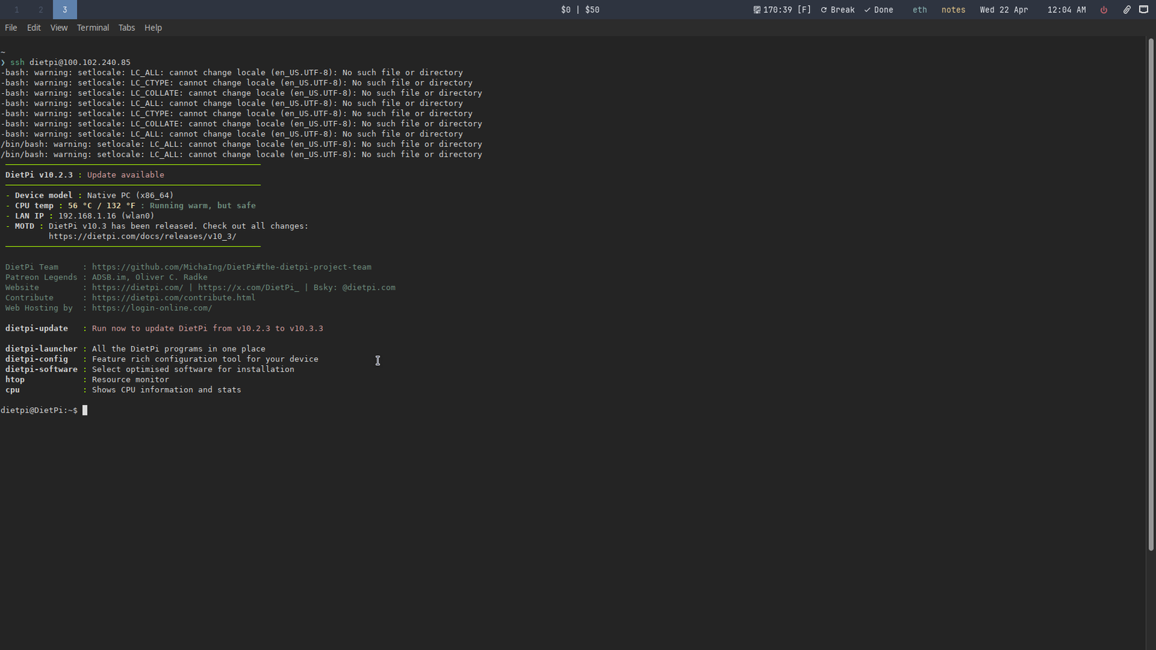 SSH into my home server using Tailscale