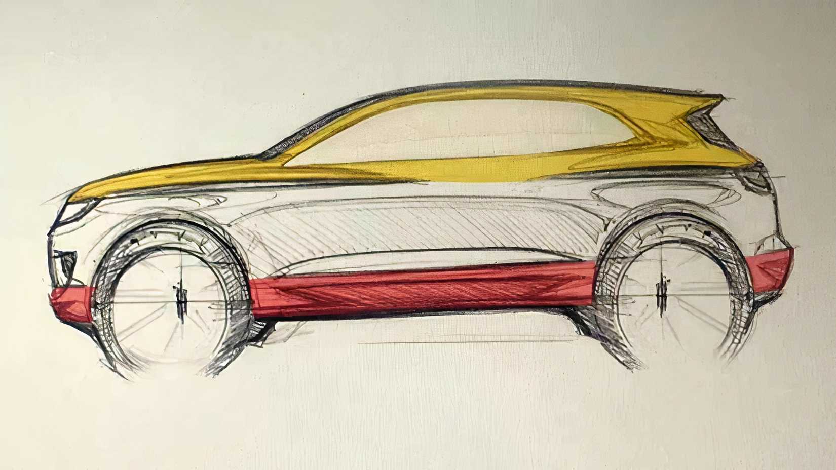 Shell Triple 10 Challenge Concept Car EV sketch