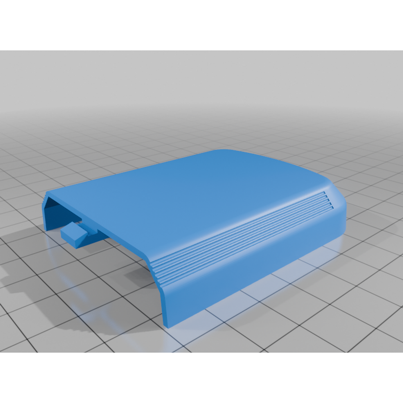 Sony RM-Y195 TV remote battery cover seen in a 3D visualizer.