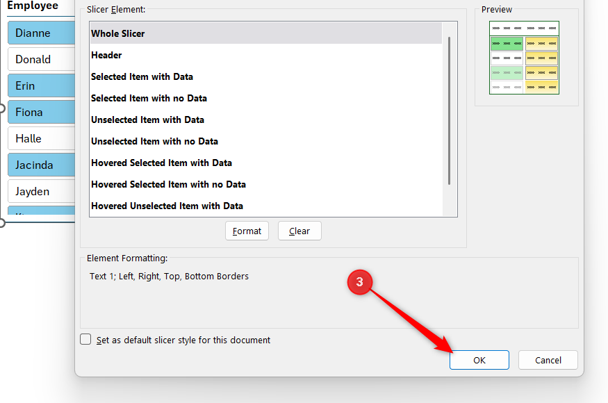 How to customize Excel slicer styles and colors