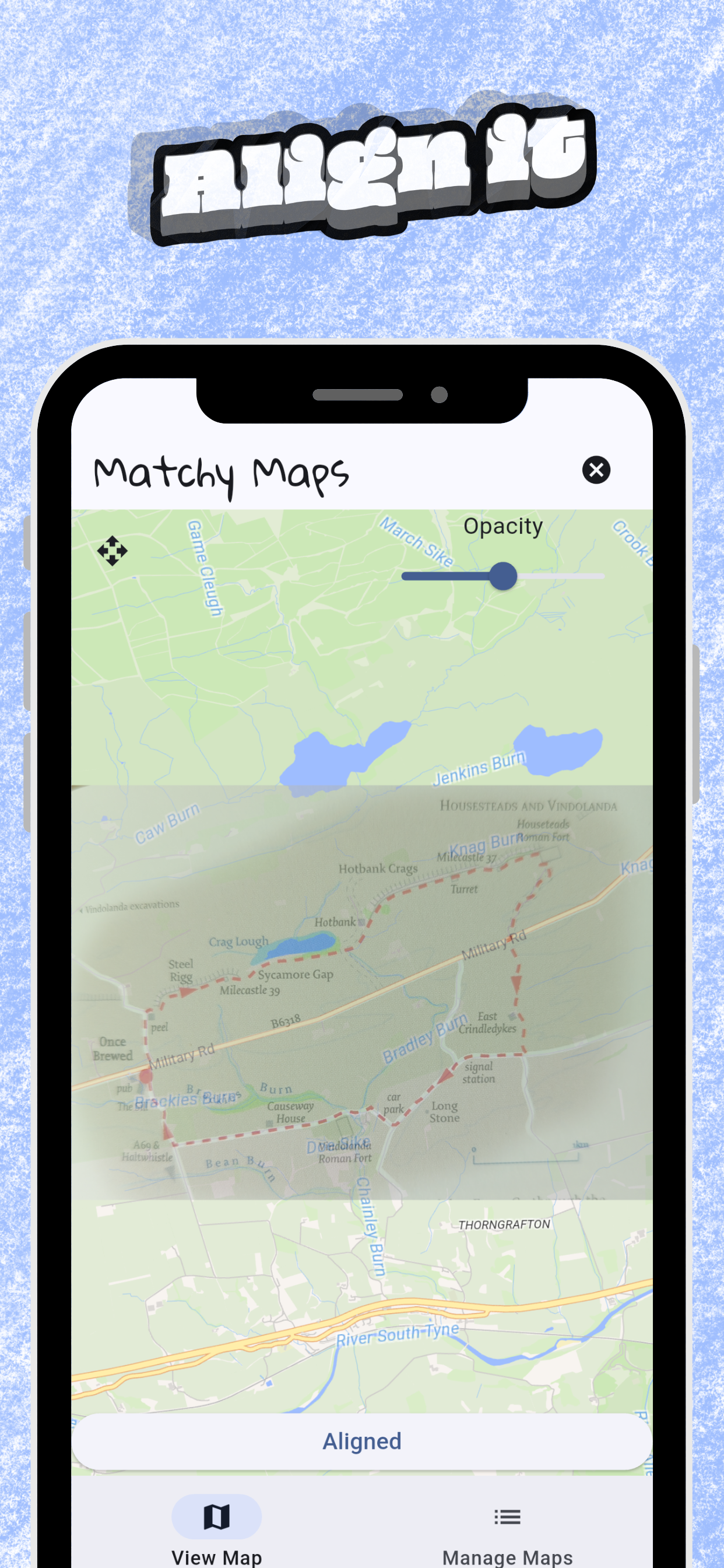 Turn paper hiking maps into real-time GPS guides with this app