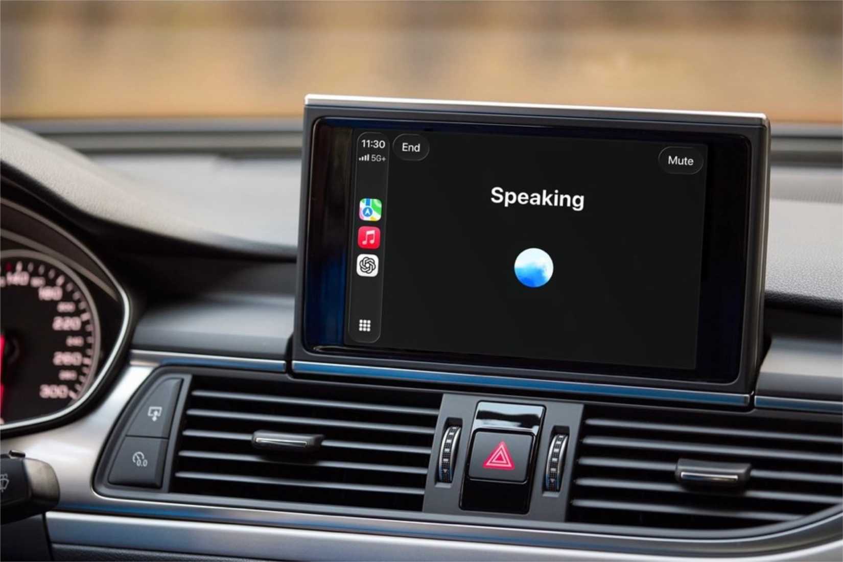 Using ChatGPT voice assistant with CarPlay.