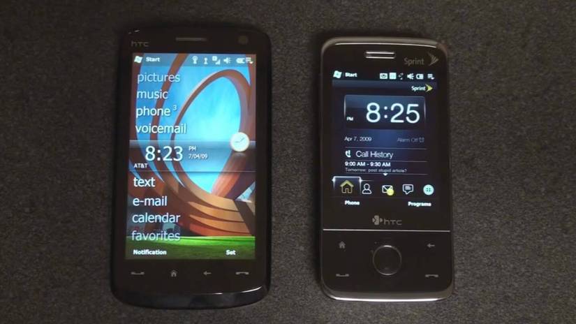 HTC HD2のWindows Mobile 6.5の画面