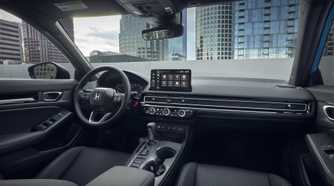 Shot of the dashboard in a 2025 Honda Civic Hatchback