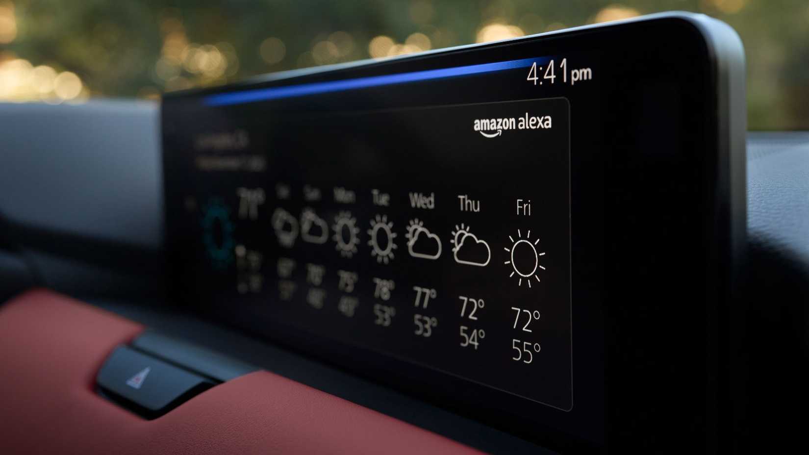 Close-up shot of the infotrainment screen on the dashboard of a 2026 Mazda CX-70.