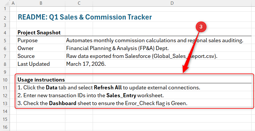 Excel Read Me Page Example Your shared Excel spreadsheets are fragile—here's the defense system I use