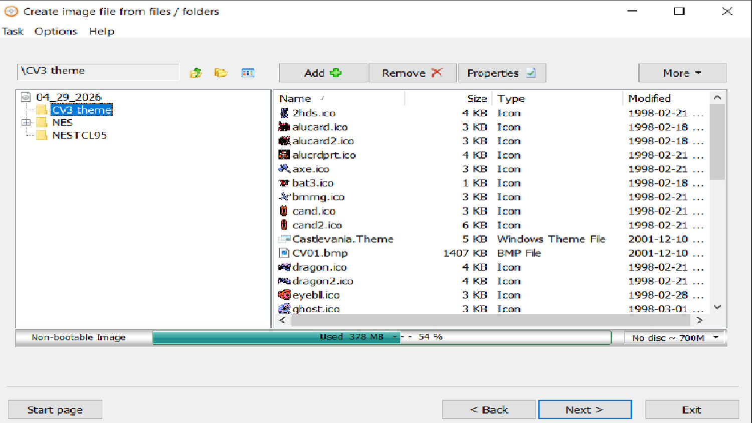 Adding file to a rewritable iso in Anyburn.