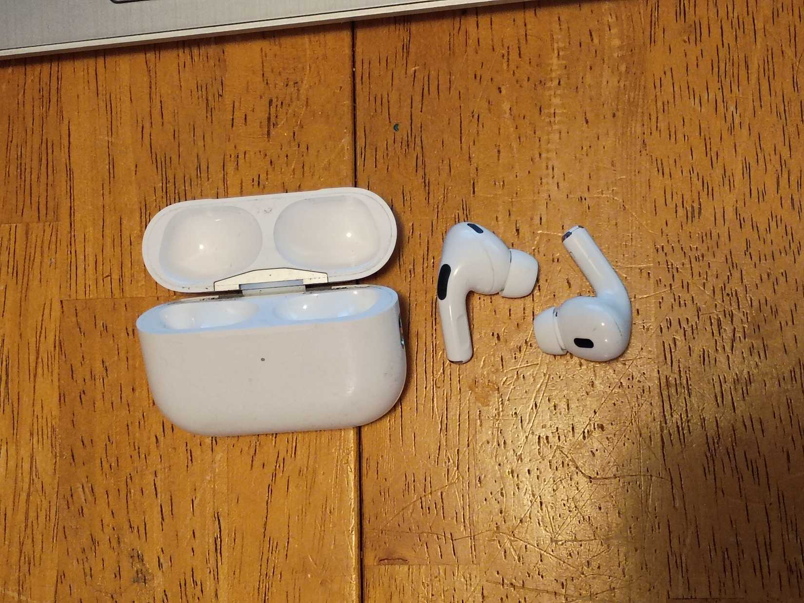 airpods on the table