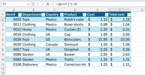 Hardcoded values like 1.15 inside formulas make spreadsheets impossible to audit.