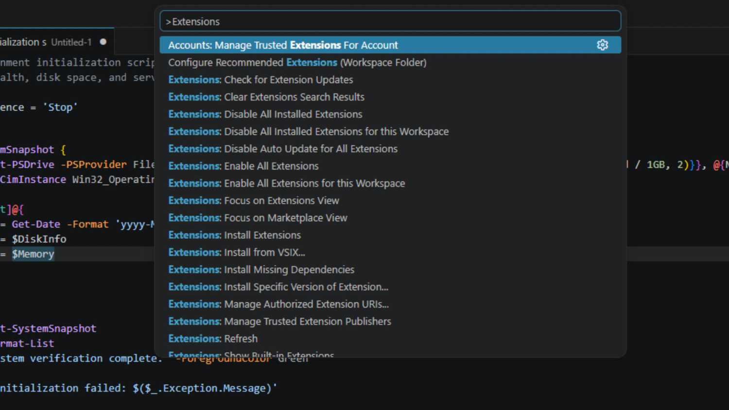 Command Extensions Stop wasting keystrokes: VS Code's command palette is faster than you think