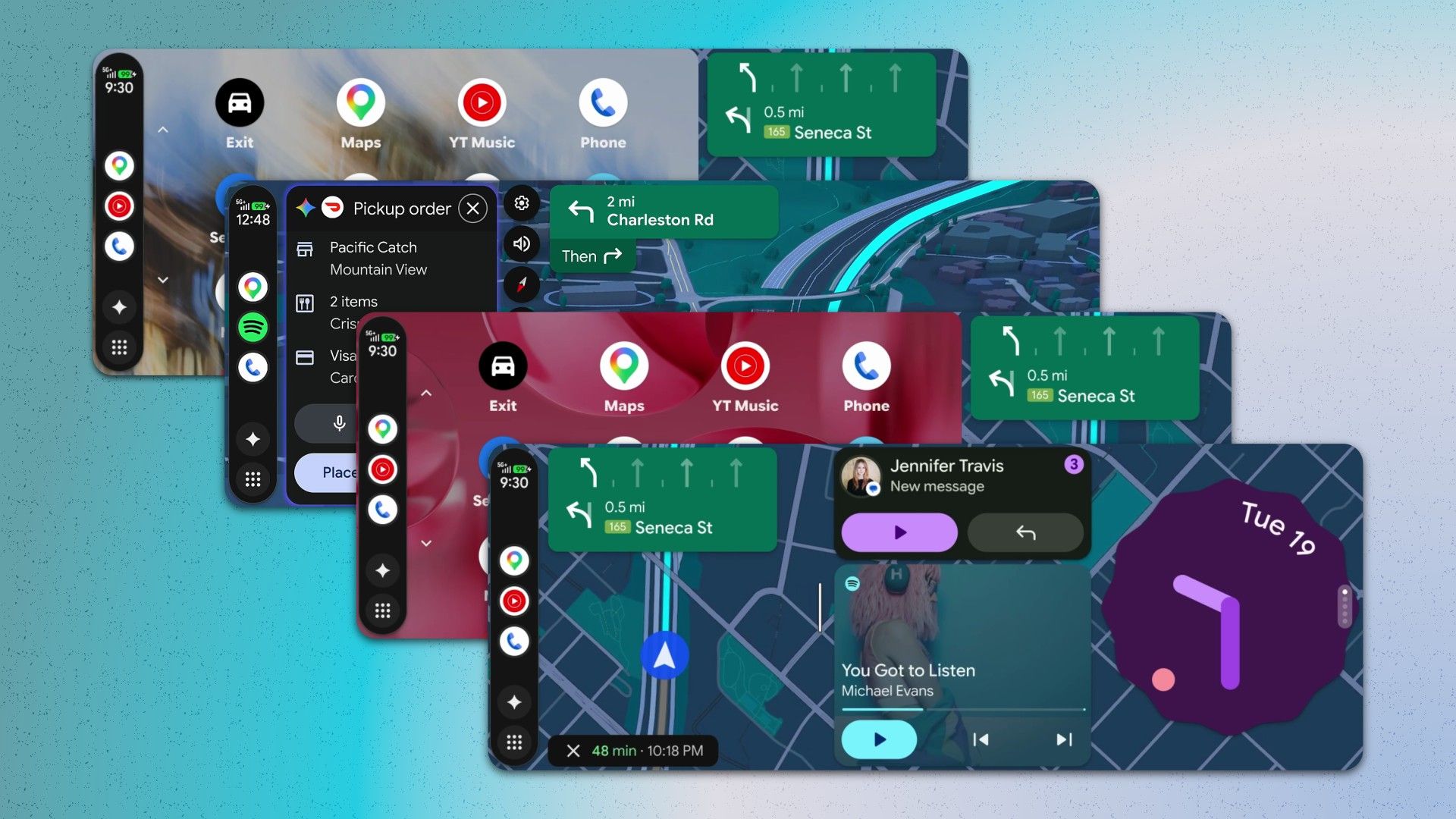 Android Auto is finally getting a facelift, complete with widgets and bezel-less maps