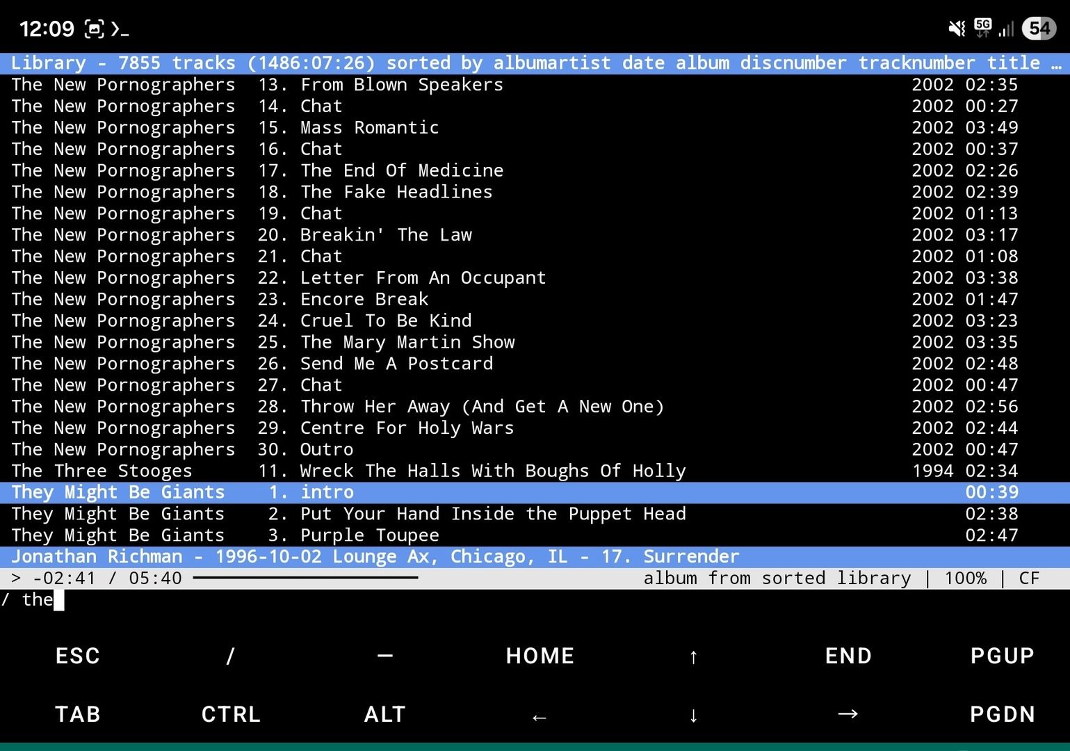 I figured out how to run my favorite Linux TUI music player on Android ...