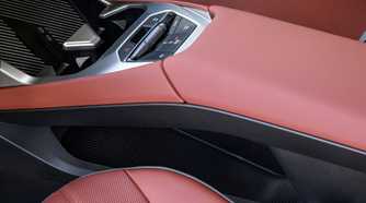 Close up of the center console in a 2027 BMW iX3