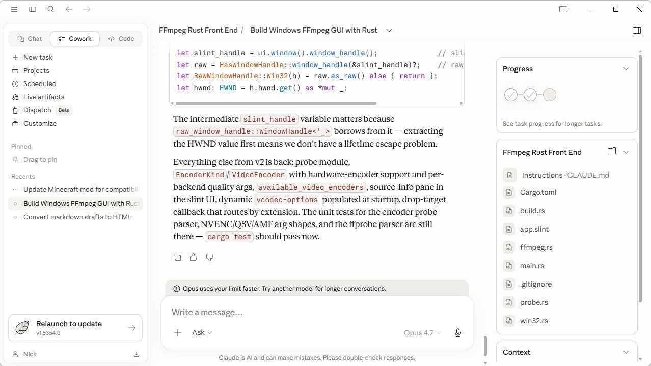 Rust For Front End I vibe coded a Rust frontend for FFmpeg and I’m never touching the ...