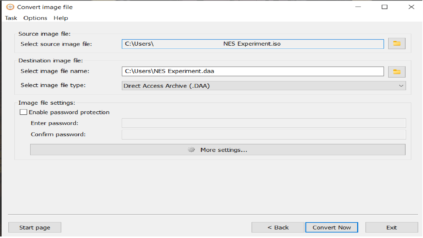 Converting an iso into a data file in Anyburn.