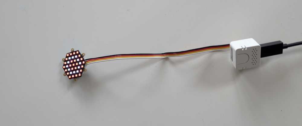 The DeciBee loudness meter provides real-time decibel readings in a compact 3D-printed enclosure.