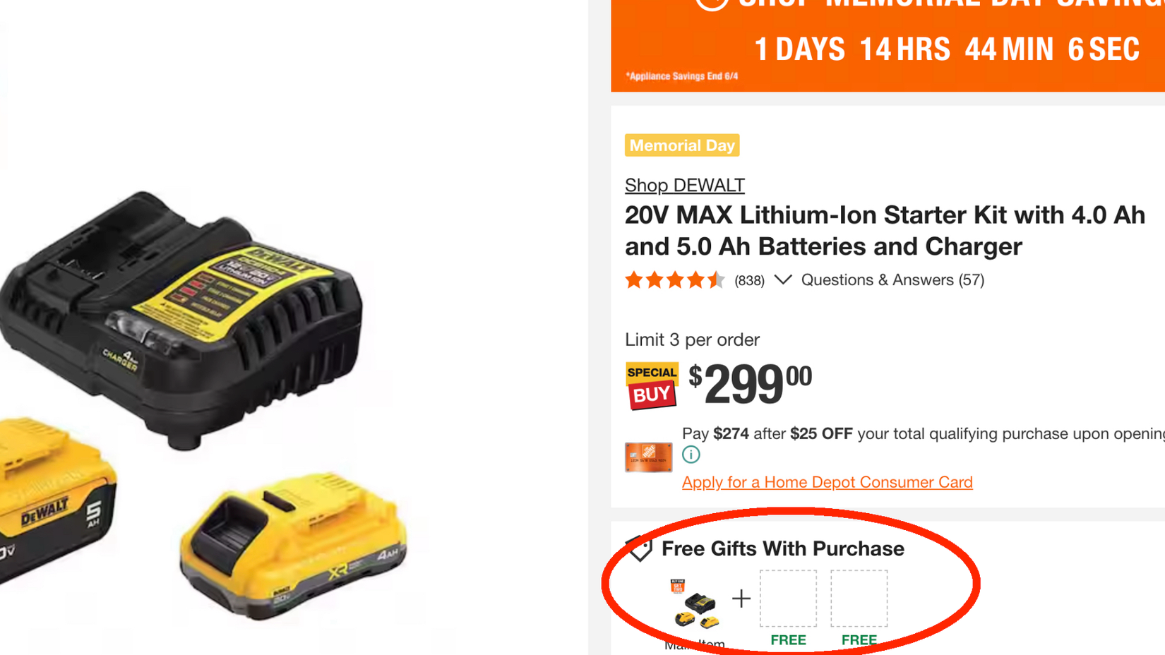 Home Depot's Memorial Day DeWALT deals are an absolute steal
