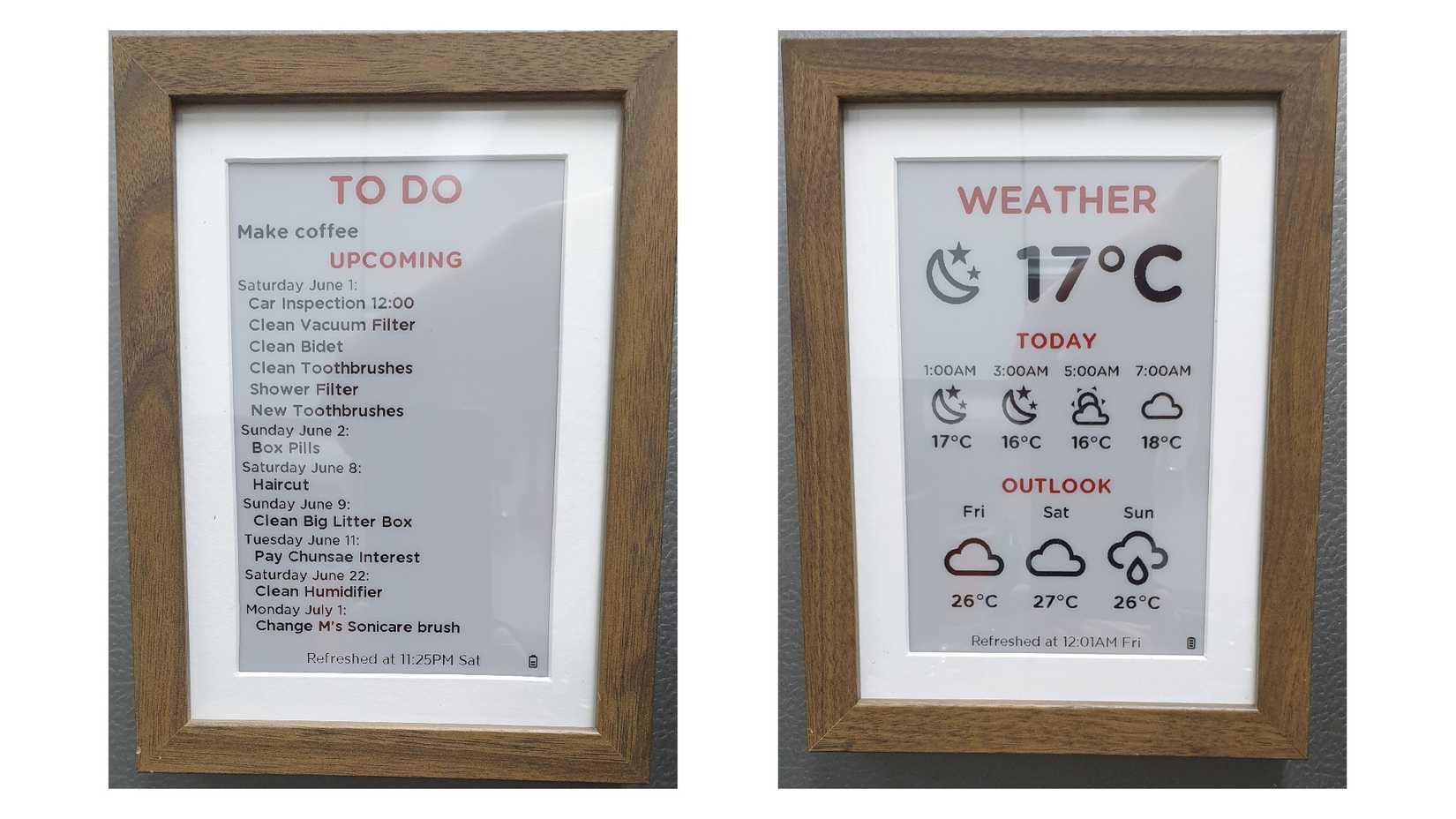 ESPHome E-Ink projects.