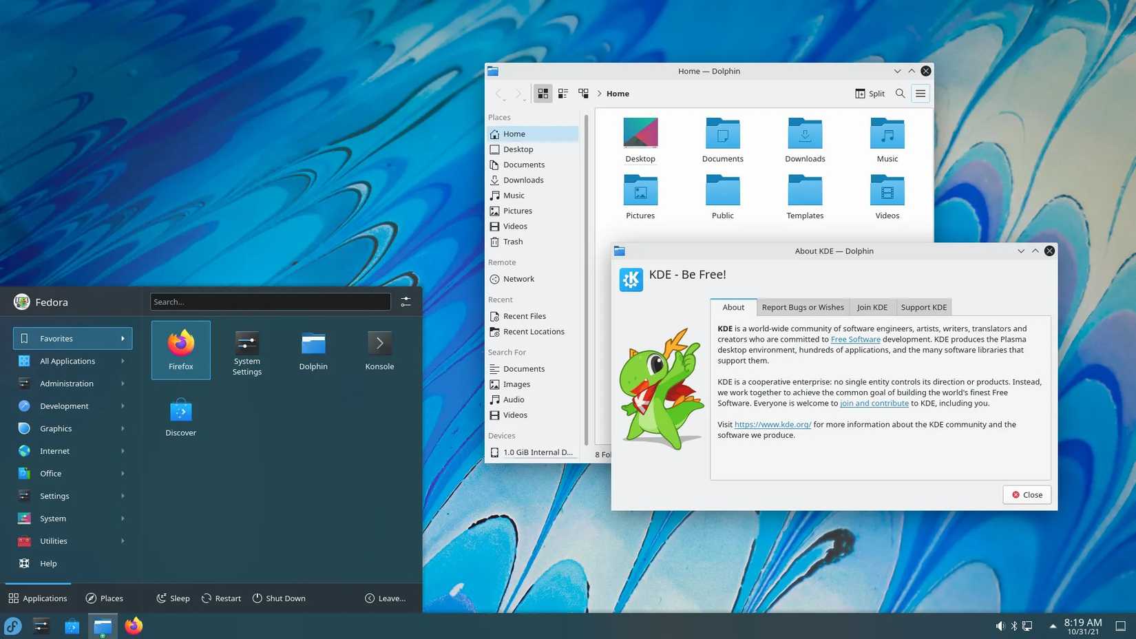 fedora-screenshot-kinoite