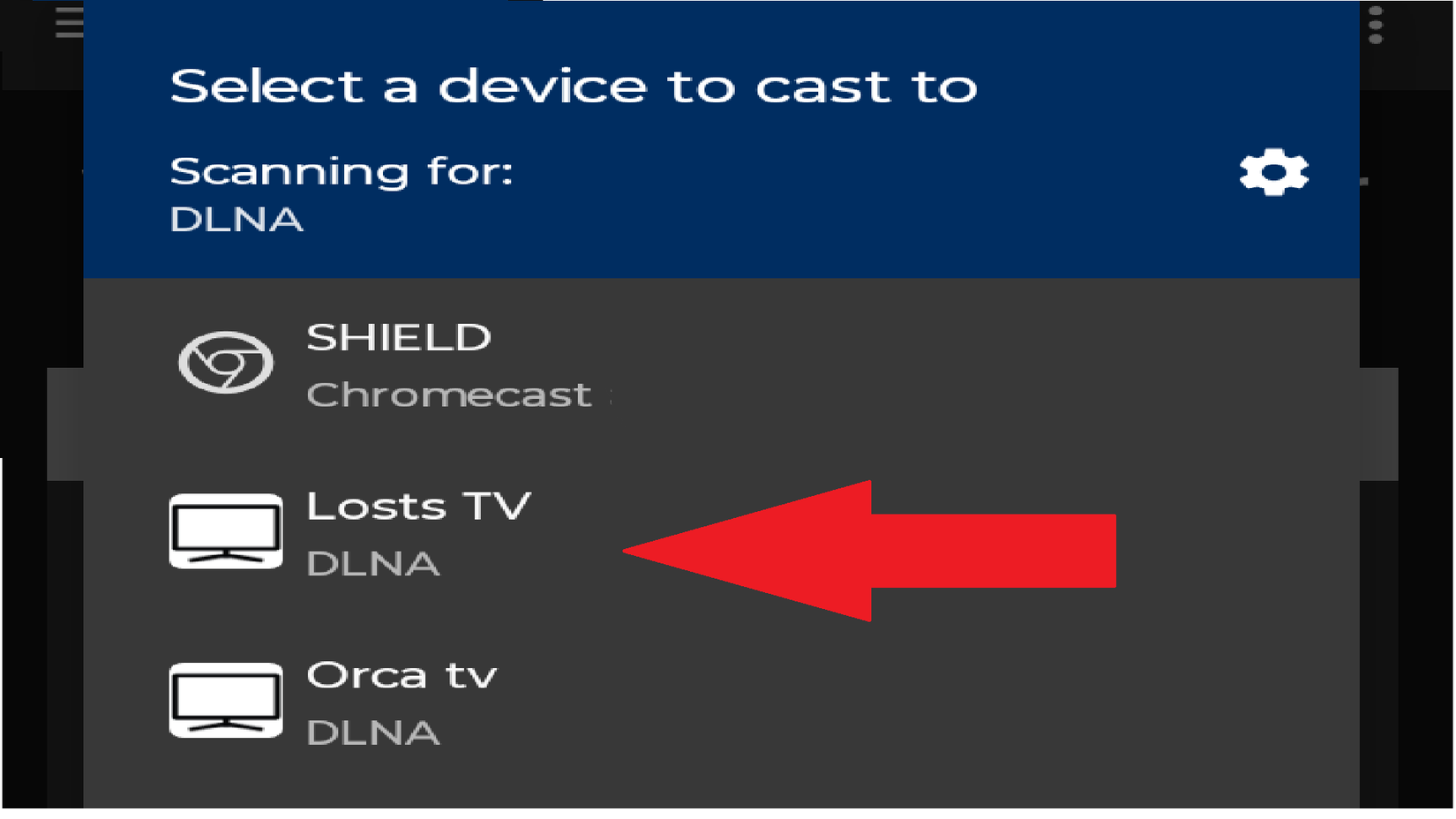 Finally finding the two right TVs on a casting app.